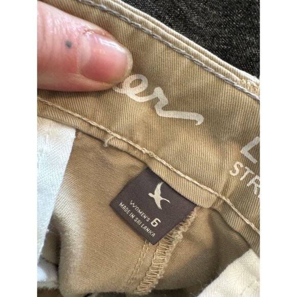 Eddie Bauer Boyfriend Slim Legendwash Tan Slacks Pants Size 6 - Picture 6 of 10